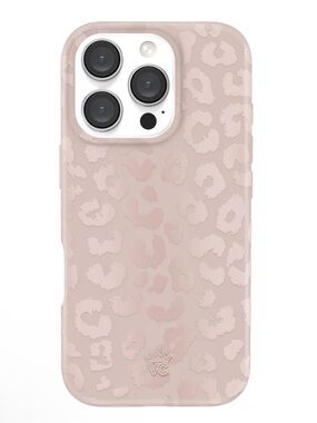 Velvet Caviar Nude Leopard Glossy Phone Case for iPhone 16 Pro